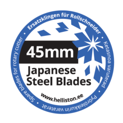 Pyöröleikkurin, paperileikkurin varaterät 45mm varaterät pyöröleikkuriin, Olfa, Fiskars, Dremel, Dafa, Martelli, TrueCut, Prym, paperileikkuri, pyöröleikkuri, rullaveitsi terä, vaihtoterä, varaterä 28 mm, halpa, halvat, tilkkutöihin, askartelutöihin, leikkuutöihin, paperille, nahalle, kankaalle, tilkkupeitto