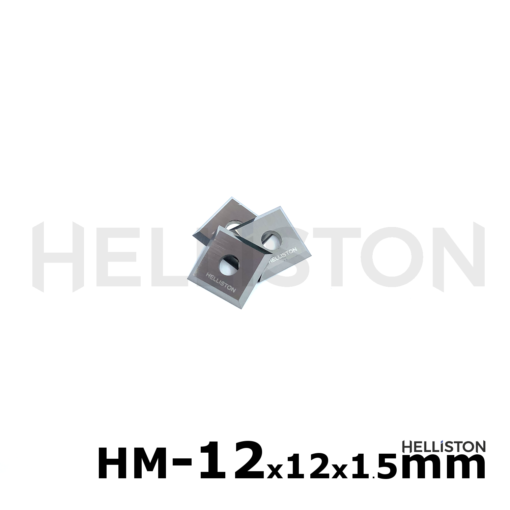 HM Plaquettes carbure réversibles 12x12x1.5mm pour porte-outils hélicoïdal