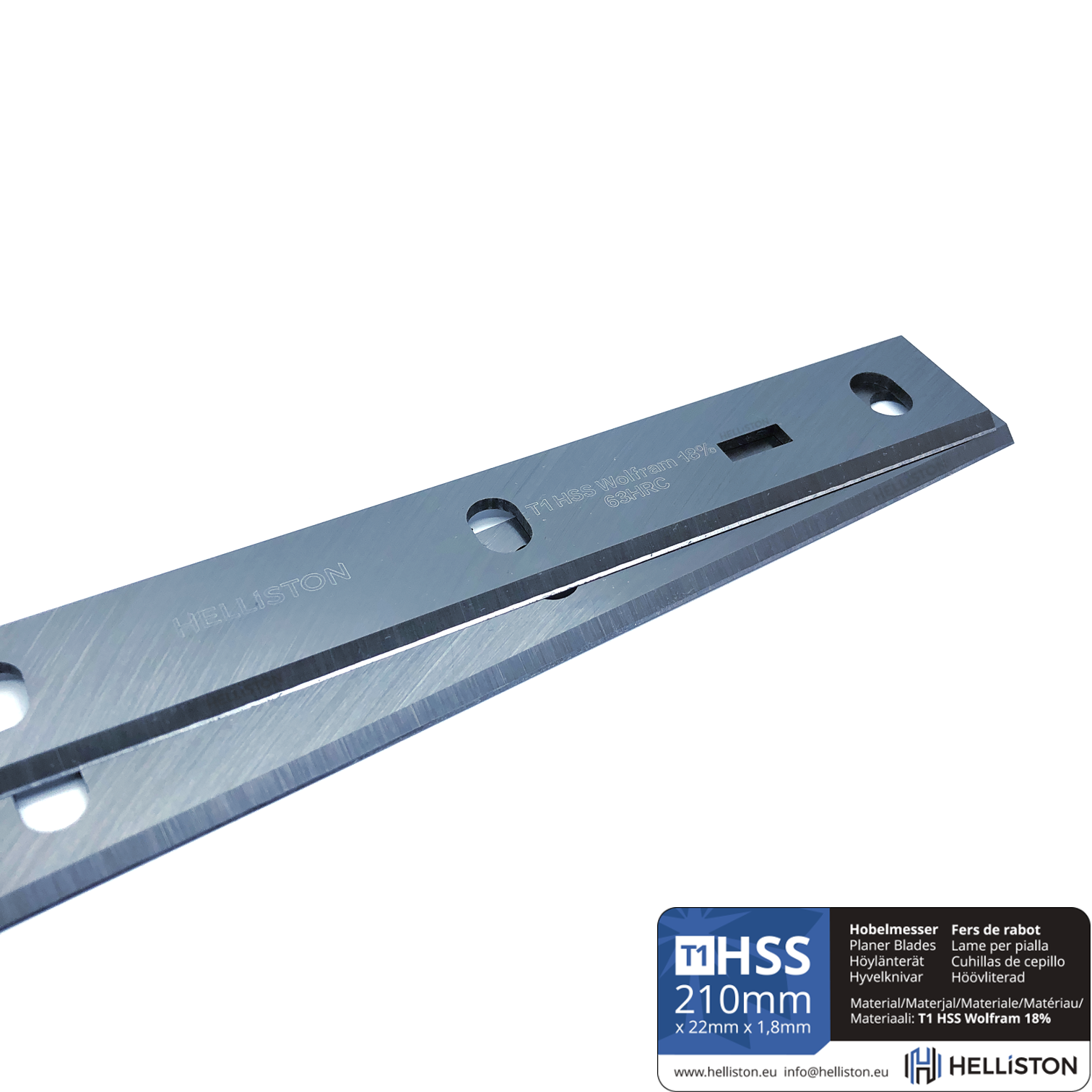 Scheppach HMS 850 Hobelmesser 210x22x1,8mm 3 paar 